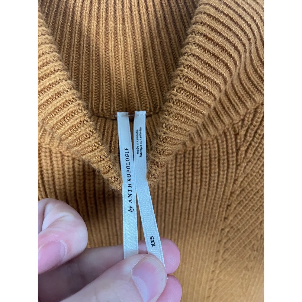 By Anthropologie‎ Mock Neck Sleeveless Sweater Tunic Size XXS - Picture 8 of 10